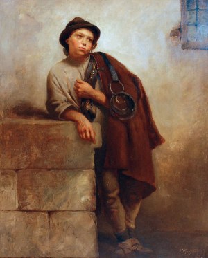 Tadeusz POPIEL (1863-1913), Chłopiec stajenny, 1883