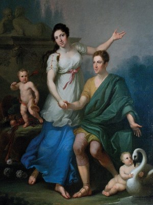 Jan Chrzciciel LAMPI Młodszy (1775-1837) - przypisywany, Portret Ferdynanda Higersbergera z żoną Anną z Masłowskich