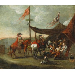 Malarz nieokreślony, flamandzki, XVII/XVIII w., Obóz wojskowy