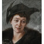 Józef PUACZ (1863-1927), Kobieta w kapeluszu