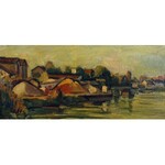 Michel ADLEN (1898-1980), Pejzaż z Sekwaną, 1954