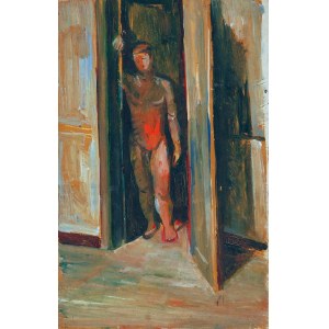 Joseph PRESSMANE (1904-1967), Postać stojąc w drzwiach