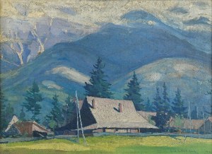 Ludwik de LAVEAUX (1891-1969), Pejzaż górski, 1921