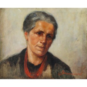 STAROSOLSKI, XX w., Portret starszej kobiety