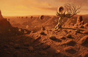 Jacek Stępień, Bez tytułu (orange planet), 2022