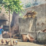 A. Vianelli, Cortile a San Giorgio a Cremano (Courtyard in San Giorgio a Cremano) - Achille Vianelli