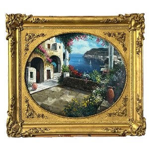 ANONIMO, View of the Coastline from a Terrace