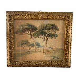 UNIDENTIFIED SIGNATURE, Wooded landscape