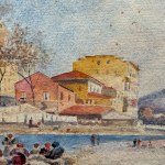 A. VIANELLI, River landscape (Unspecified location) - A. Vianelli