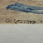 A. VIANELLI, River landscape (Unspecified location) - A. Vianelli