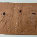 ANONIMO, Pair of drawings Pompeian scenes