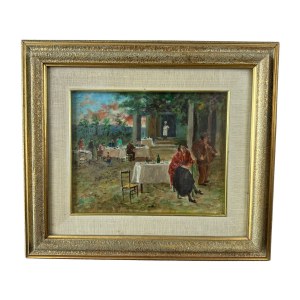 UNIDENTIFIED SIGNATURE, Tavern with Figures