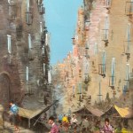 S. VERTICELLI, View of a Neapolitan street - S. Verticelli