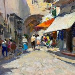 ANONIMO, Street scene with characters