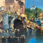 A. ZENO, Seaside view in Marechiaro (Naples) - A. Zeno