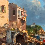 A. ZENO, Seaside view in Marechiaro (Naples) - A. Zeno
