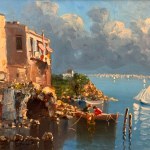 A. ZENO, Seaside view in Marechiaro (Naples) - A. Zeno