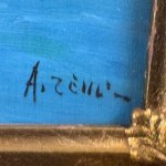 A. ZENO, Seaside view in Marechiaro (Naples) - A. Zeno