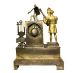 Gilt bronze clock
