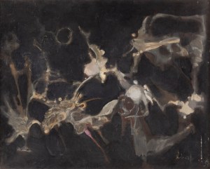 Alfred Aberdam (1894 Lwów - 1963 Paryż), Kompozycja z tancerkami, 1958
