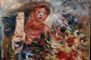 Alfred Aberdam (1894 Lwów - 1963 Paryż), Martwa natura z kwiatami i figurką, około 1930