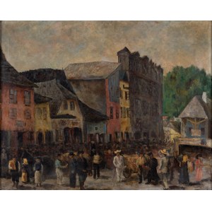 Ryszard Henryk Ostachiewicz (1911 Wilno - 1974 Szczecin), Rynek w Kazimierzu Dolnym, 1936