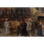 Ryszard Henryk Ostachiewicz (1911 Wilno - 1974 Szczecin), Rynek w Kazimierzu Dolnym, 1936