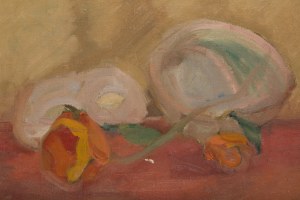 Witold Mars (1912 Rząsna Polska, Ukraina - 1985 Nowy Jork), Martwa natura z maską i różami