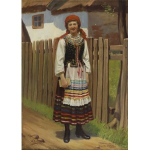 Jan Władysław Barański (ur. 1883, Częstochowa), Kobieta w stroju ludowym