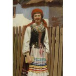 Jan Władysław Barański (ur. 1883, Częstochowa), Kobieta w stroju ludowym