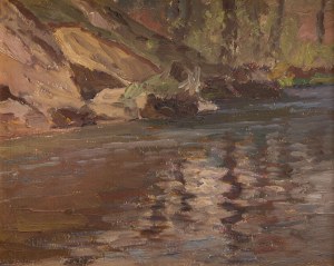Czesław Znamierowski (1890 - 1977 Wilno), Nad leśnym jeziorem