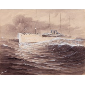 [SZCZECIN] Wilhelm KRANZ (1853-1930), Nave Kaiser Wilhelm II, 1893