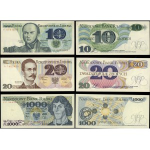 Poland, set of 3 banknotes, 1982