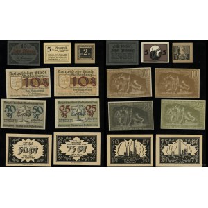 Silesia, set of 13 vouchers, 1918-1921