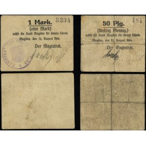 Wielkopolska, zestaw: 50 fenigów i 1 marka, 12.08.1914