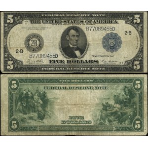 Stany Zjednoczone Ameryki (USA), 5 dolarów, 1914