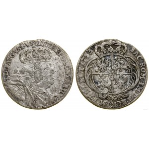 Polska, 8 groszy (dwuzłotówka), 1753 EC, Lipsk