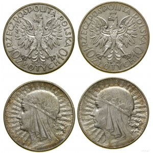 Polska, zestaw: 2 x 10 złotych, 1932, 1933, Anglia i Warszawa