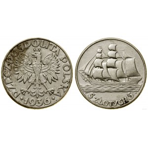 Polska, 5 złotych, 1936, Warszawa
