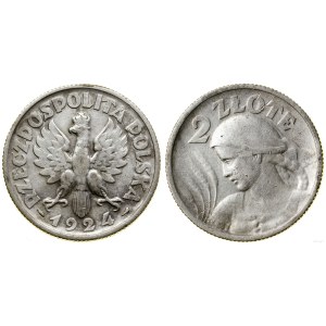 Polska, 2 złote, 1924, Paryż