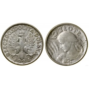 Polska, 2 złote, 1924, Filadelfia