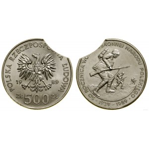 Polska, 500 złotych (DESTRUKT), 1989, Warszawa