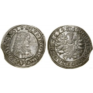 Śląsk, 6 krajcarów, 1674 SP, Oleśnica