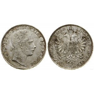Austria, 1 floren, 1861, Wiedeń