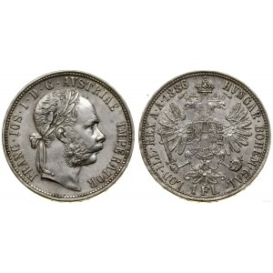 Austria, 1 floren, 1886, Wiedeń