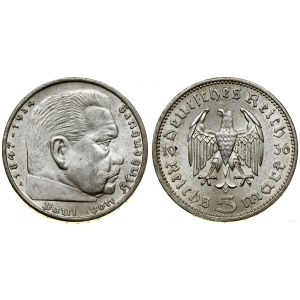Niemcy, 5 marek, 1936 A, Berlin