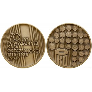 Poland, 70 Years of the Universal Savings Bank, 1989, Warsaw.