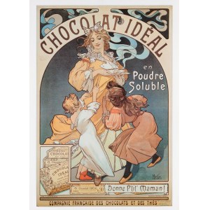 by Alphonse MUCHA, Chocolat idéal (chocolate advertisement)