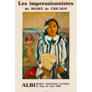 by.Paul GAUGUIN, Les Impressionnistes du Musee de Chicago, 1980 (exhibition poster)