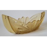 NIEMEN. Żardiniera szklana w stylu art déco, katalogowa. Huty szklane J. Stolle „Niemen”, Brzozówka, lata 1926-1939,